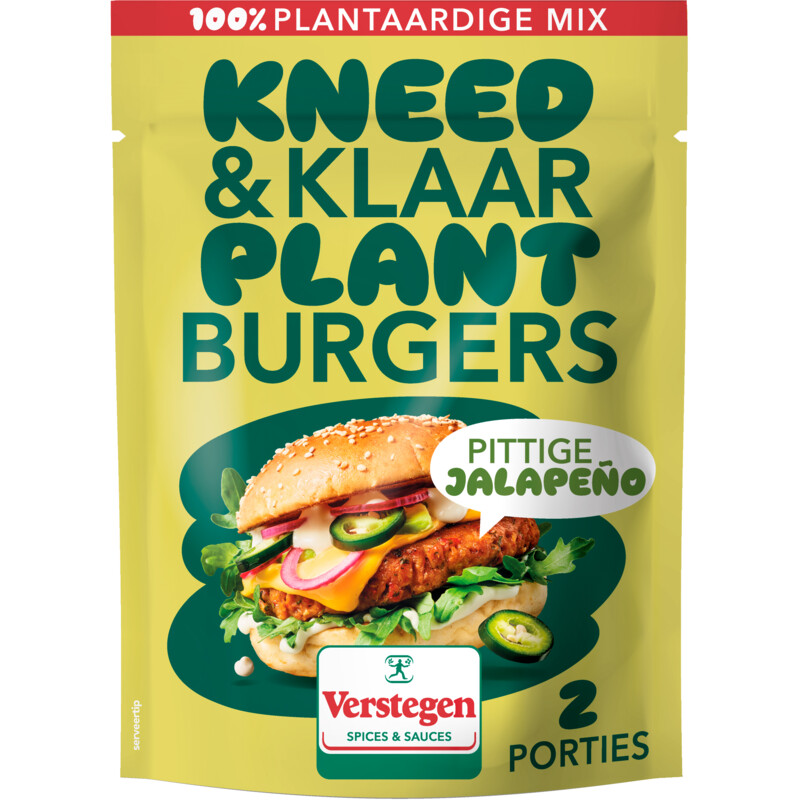 Verstegen Kneed & klaar plantburgers jalapeno bestellen Albert Heijn