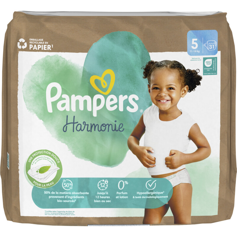Een afbeelding van Pampers Harmonie luiers maat 5 3-pack