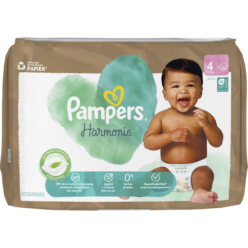 Een afbeelding van Pampers Harmonie luiers maat 4 trio pack