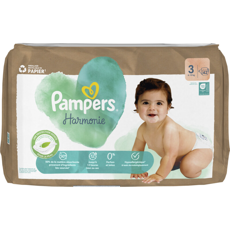 Een afbeelding van Pampers Harmonie luiers maat 3 trio pack