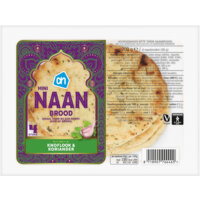 Een afbeelding van AH Mini naanbrood knoflook koriander