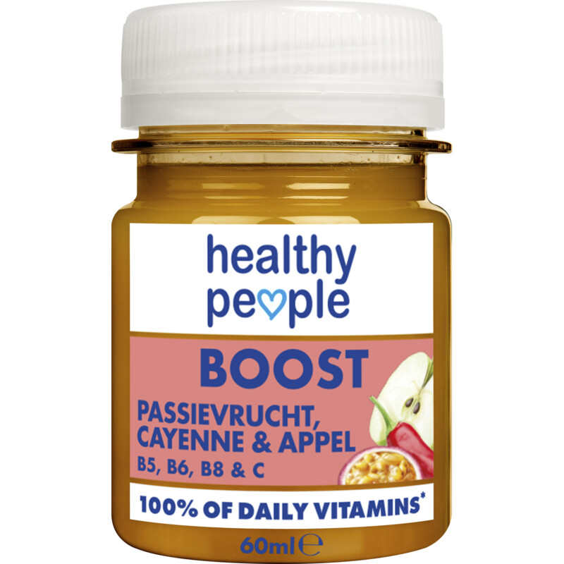 Een afbeelding van Healthy people Boost passievrucht cayenne & appel