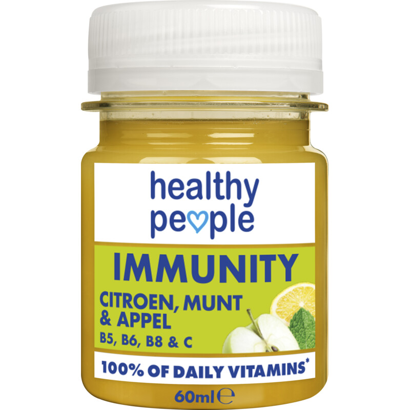 Een afbeelding van Healthy people Immunity citroen munt & appel