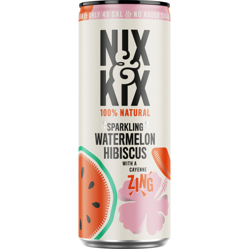 Een afbeelding van Nix & Kix Sparkling watermelon hibiscus