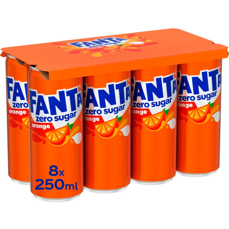 Een afbeelding van Fanta Orange zero sugar 8-pack