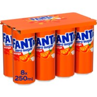 Een afbeelding van Fanta Orange zero sugar 8-pack