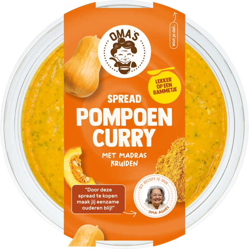 Een afbeelding van Oma's Groentespread pompoen curry