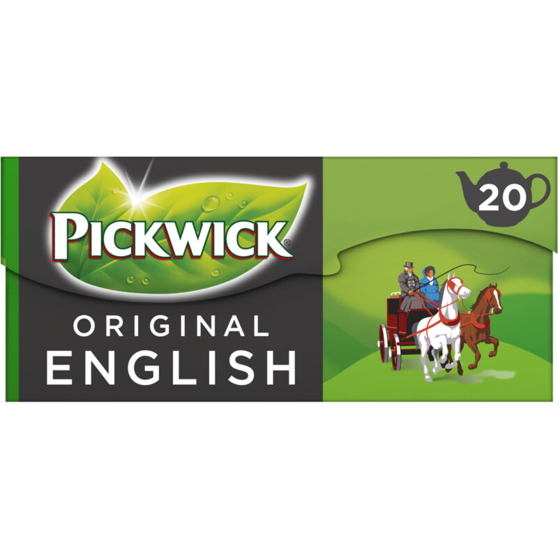 Een afbeelding van Pickwick English tea zwarte thee meerkops