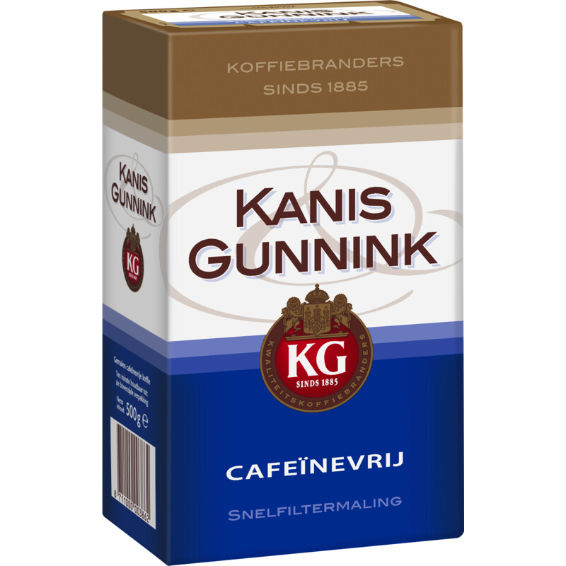 Een afbeelding van Kanis & Gunnink Koffie cafeinevrij snelfiltermaling