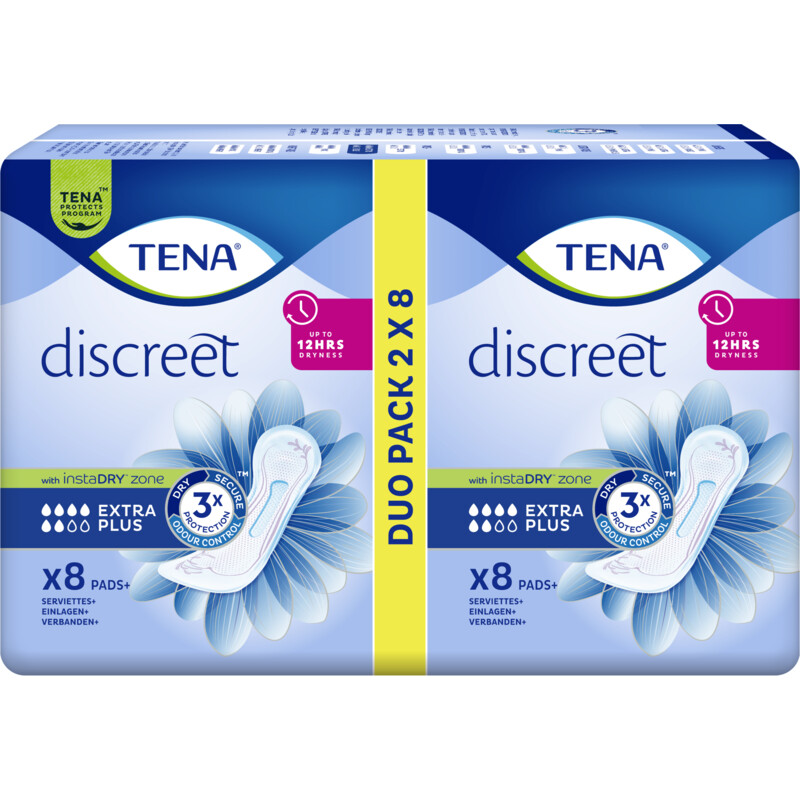 Een afbeelding van Tena Discreet extra plus duo pack