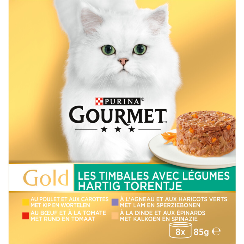 Een afbeelding van Gourmet Gold hartig torentje met kip rund lam