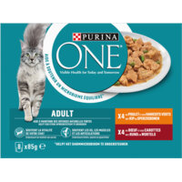 Afbeelding van Purina ONE Adult reepjes in saus kip en rund