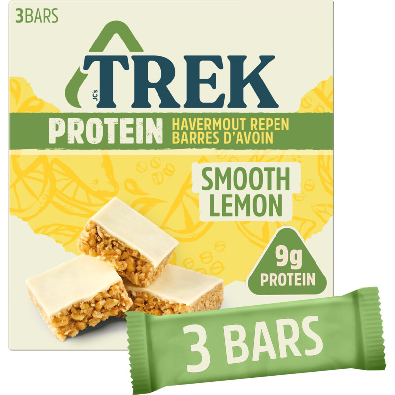 Trek Protein havermout repen smooth lemon bestellen | Albert Heijn