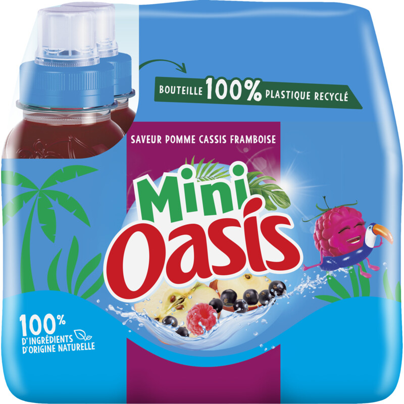 Een afbeelding van Oasis Mini appel bes framboos 6-pack bel