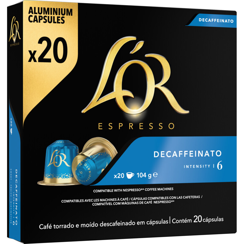 Een afbeelding van L'OR Espresso decaffeinato capsules