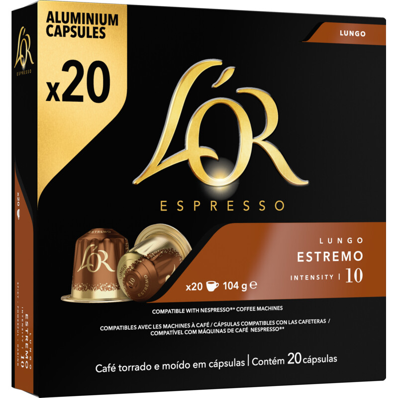 Een afbeelding van L'OR Espresso lungo estremo capsules