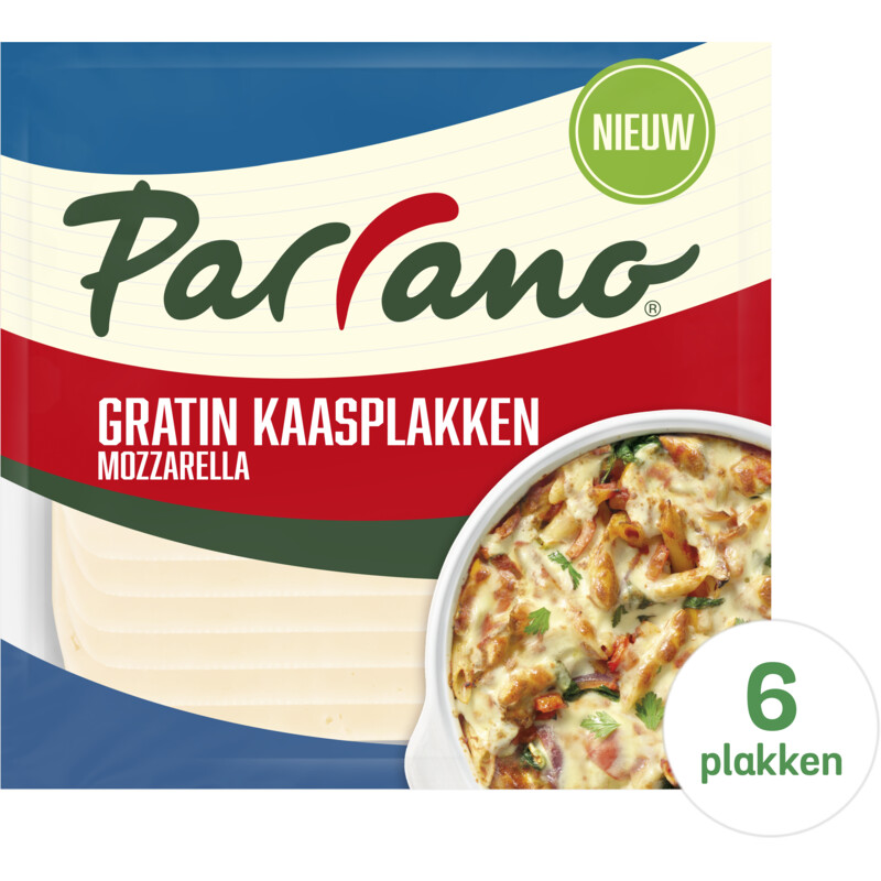 Een afbeelding van Parrano Mozzarella gratin plakken