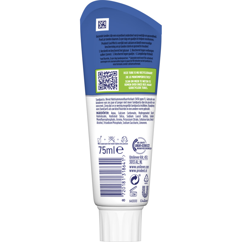 Een afbeelding van Prodent Cool mint tandpasta