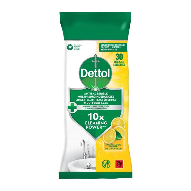 Dettol Antibacteriële doekjes citroen