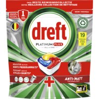 Een afbeelding van Dreft Platinum plus vaatwascapsules citroen