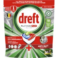 Een afbeelding van Dreft Platinum plus vaatwascapsules quick wash