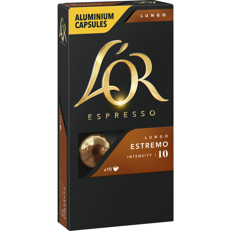 Een afbeelding van L'OR Espresso lungo estremo capsules
