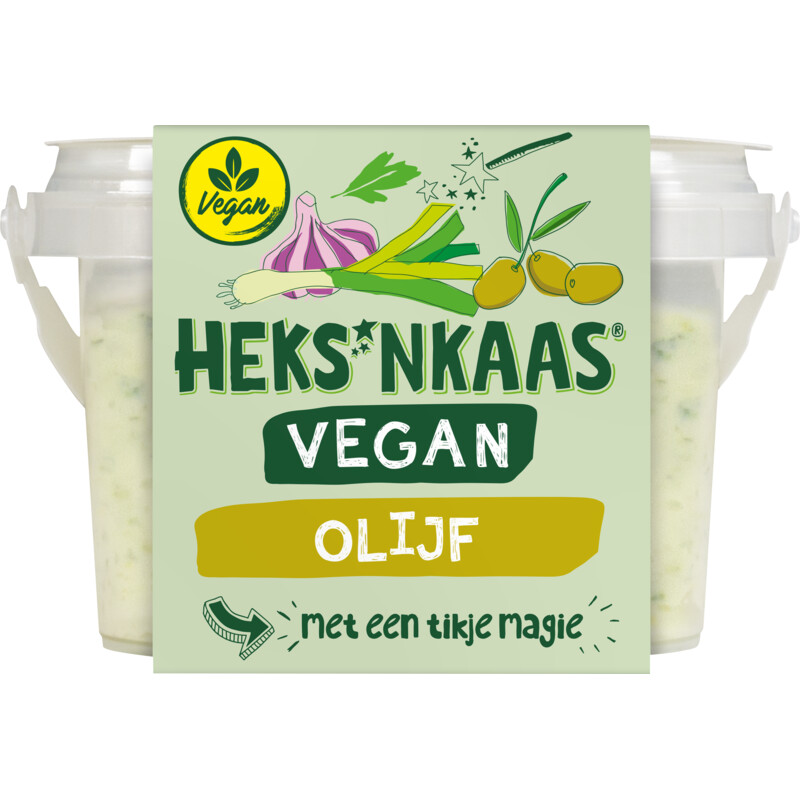 Een afbeelding van Heks'nkaas Vegan olijf