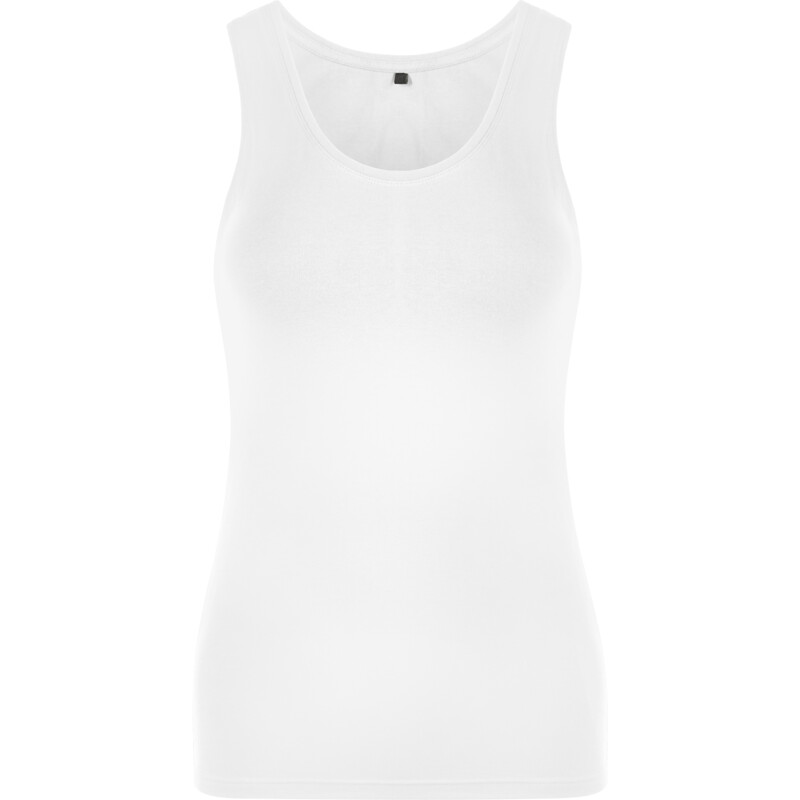 Een afbeelding van Blue Singlet wit maat L