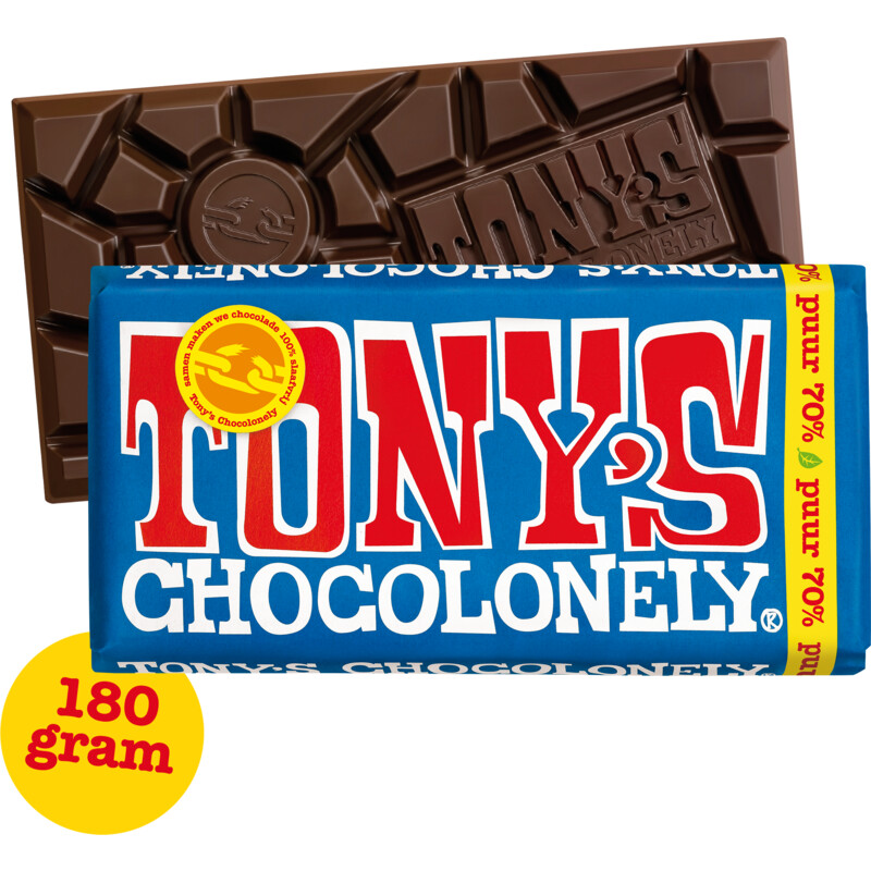 Een afbeelding van Tony's Chocolonely Puur
