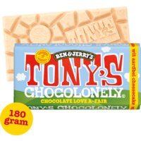 Een afbeelding van Tony's Chocolonely B&J witte strawberry cheesecake