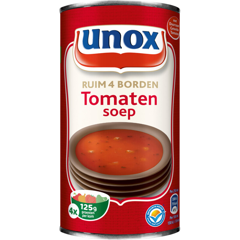 Een afbeelding van Unox Tomatensoep ruim 4 borden