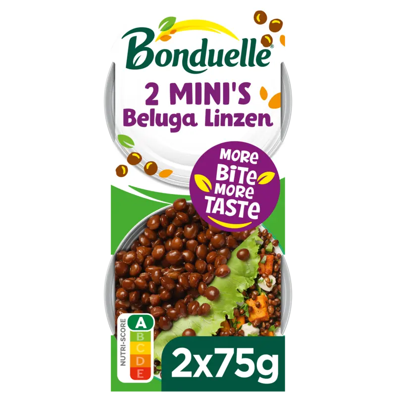 Bonduelle Beluga linzen 2 mini's
