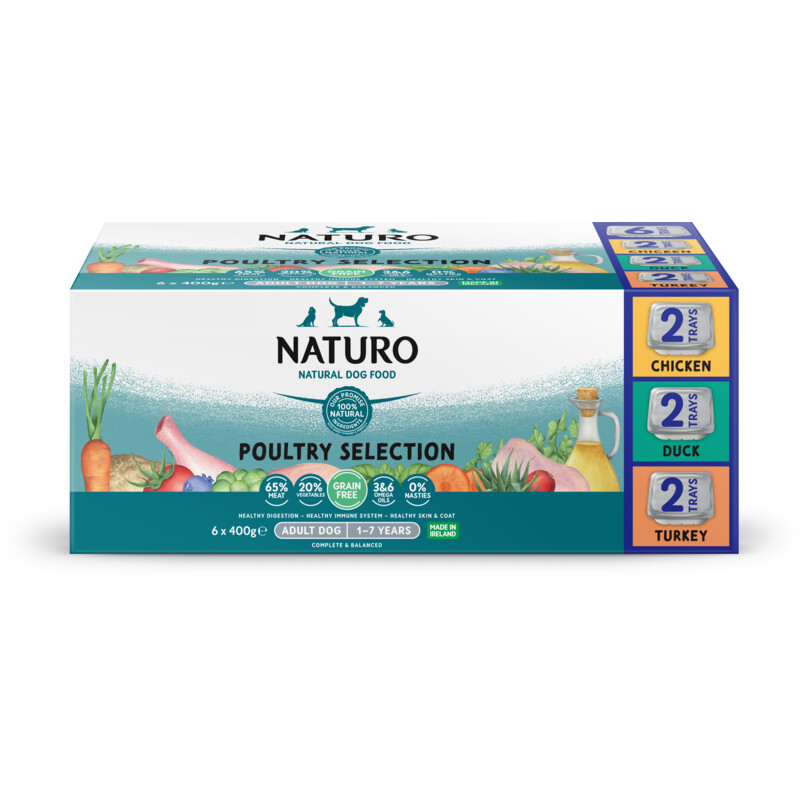 Een afbeelding van Naturo Variety pack grain free adult