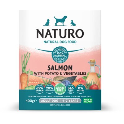 pdp-image-Naturo Zalm en aardappel voor de hond