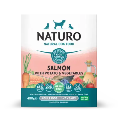 pdp-image-Naturo Zalm en aardappel voor de hond