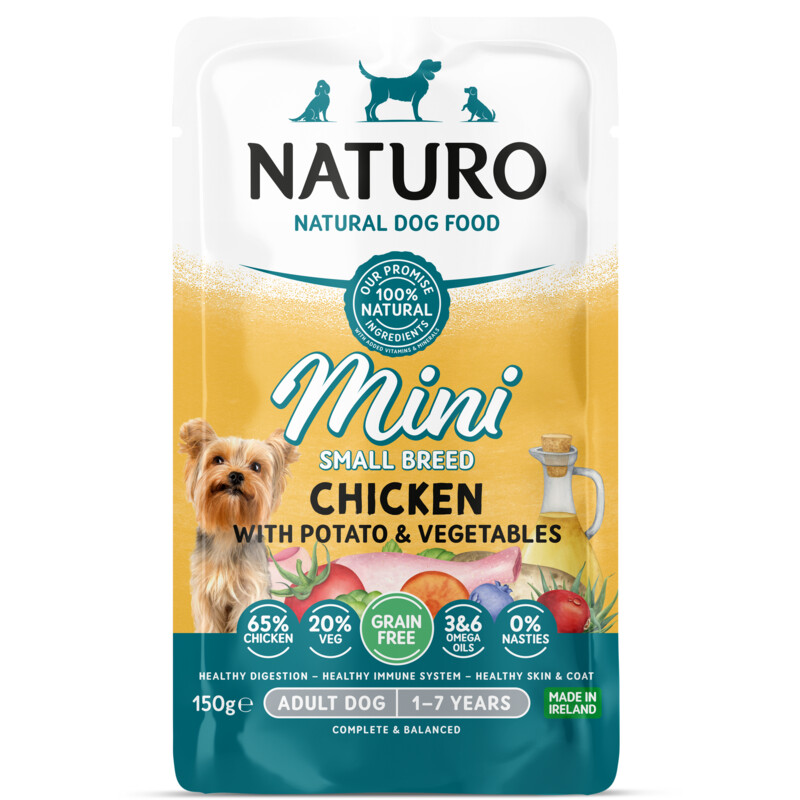 Een afbeelding van Naturo Adult mini grain free chicken potatoes