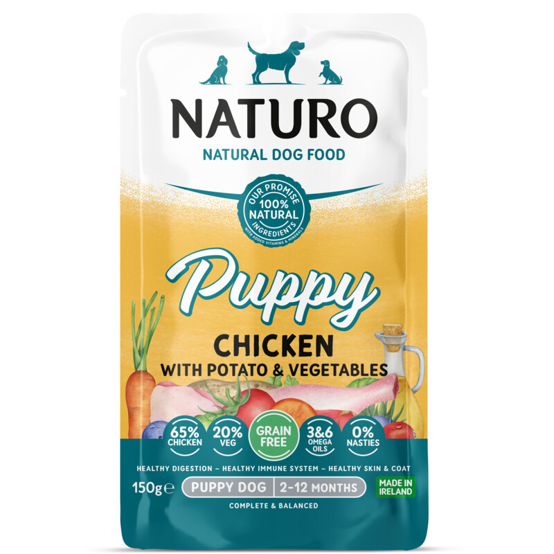 Een afbeelding van Naturo Puppy grain free chicken with potatoes