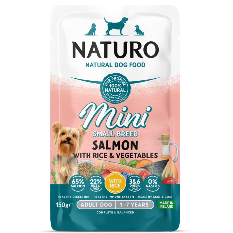 Een afbeelding van Naturo Adult mini salmon & rice