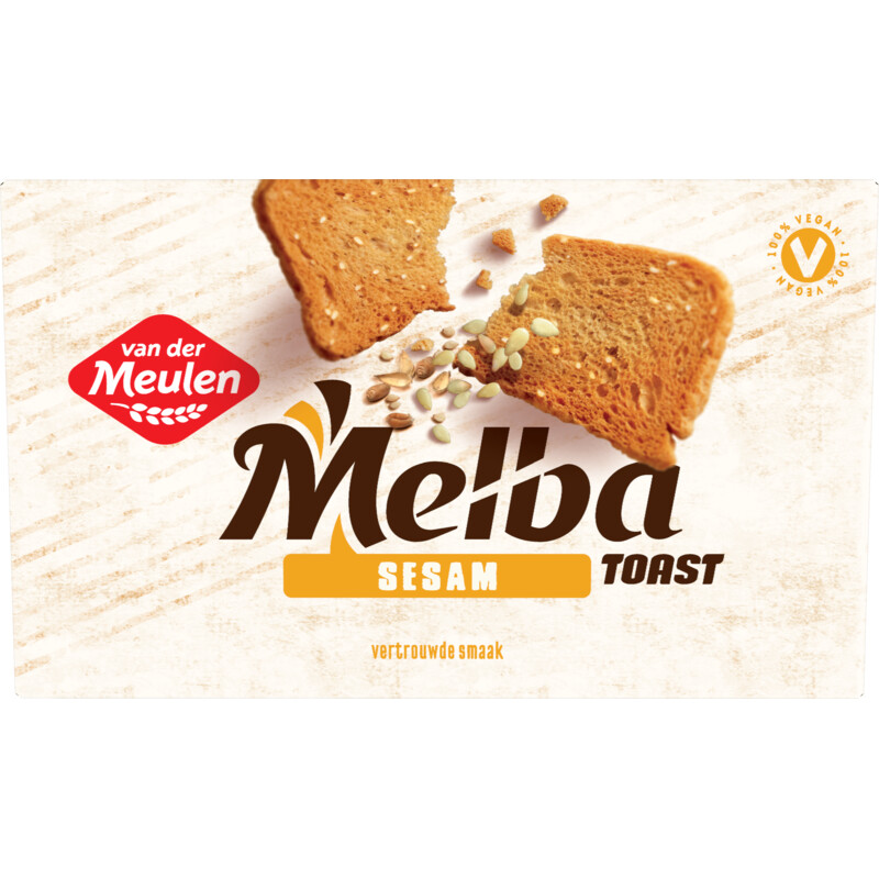 Een afbeelding van Van der Meulen Melba toast sesam
