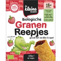 De Kleine Keuken Biologische granenreepjes aardbei 18m+