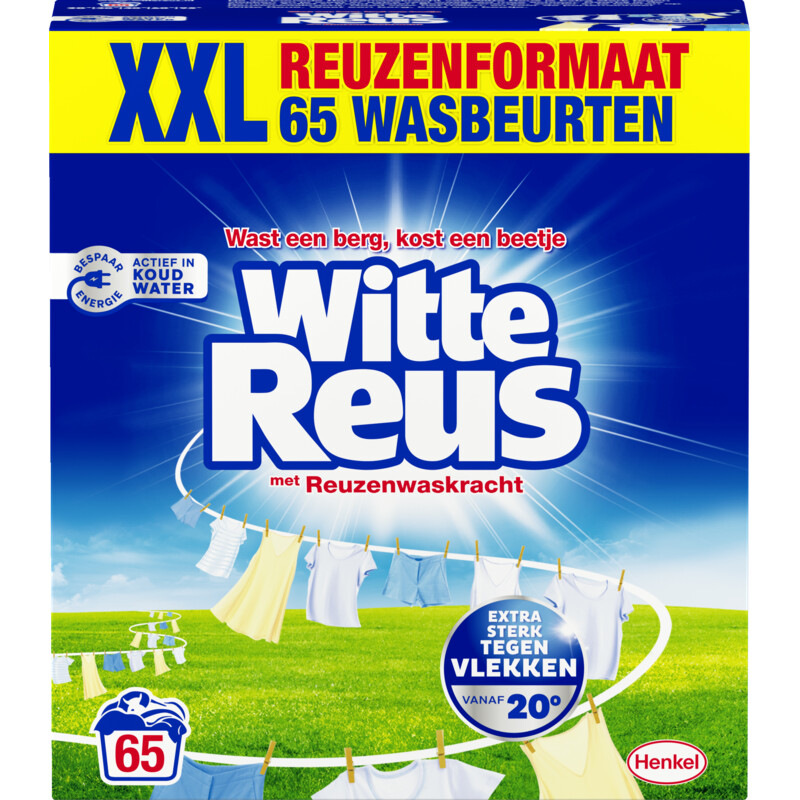 Een afbeelding van Witte Reus Waspoeder wasmiddel wit