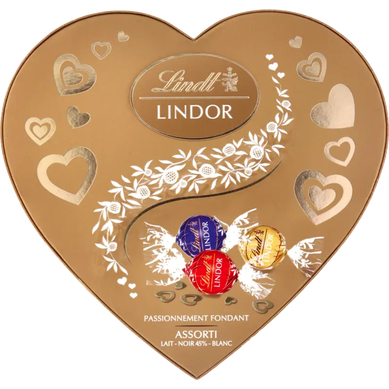 Lindt Lindor gemengde chocolade hart