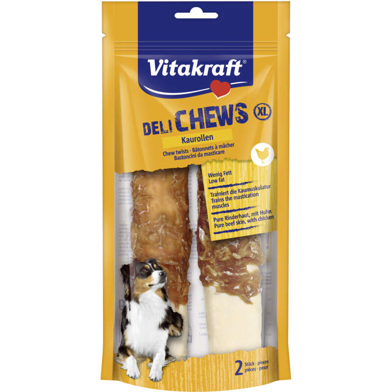 Een afbeelding van Vitakraft Delicious chews kauwrollen kip