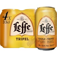 Een afbeelding van Leffe Tripel abdijbier 4-pack