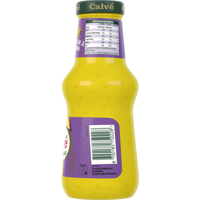 Een afbeelding van Calvé Kerrie ananas saus