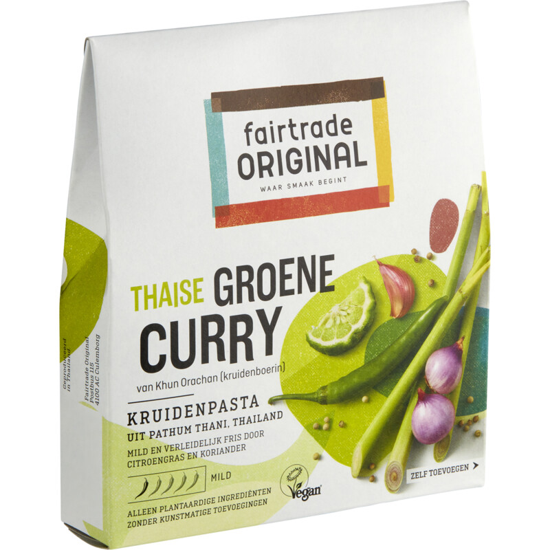 Een afbeelding van Fairtrade Original Kruidenpasta groene curry