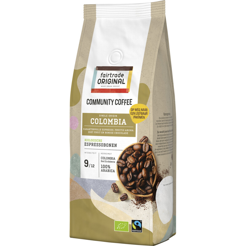 Een afbeelding van Fairtrade Original Colombia biologische espressobonen