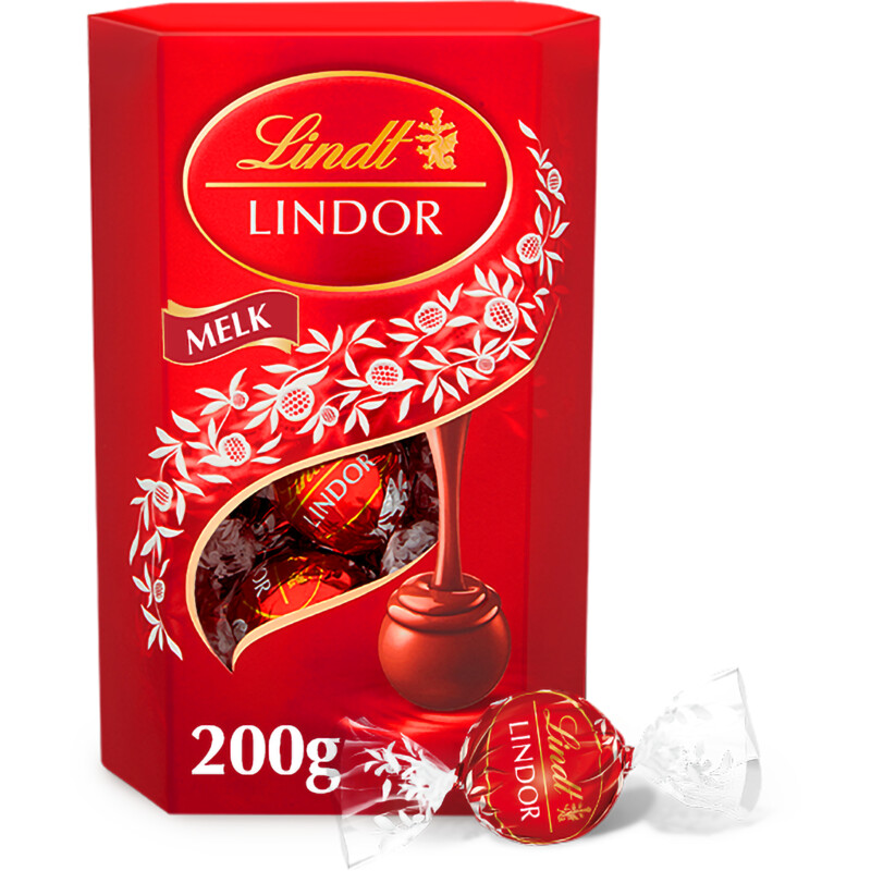 Een afbeelding van Lindt Lindor melkchocolade bonbons