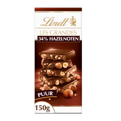 pdp-image-Lindt Les grandes pure chocolade hazelnoot