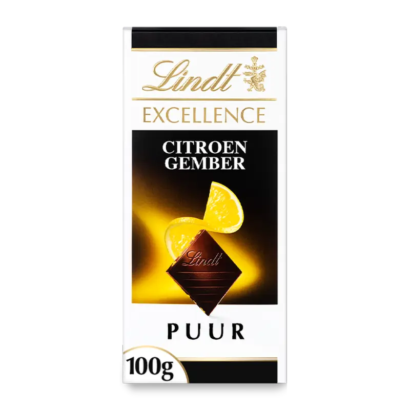 Lindt Excellence gember citroen pure chocolade